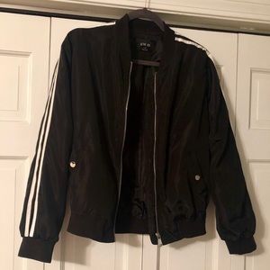 Black bomber jacket